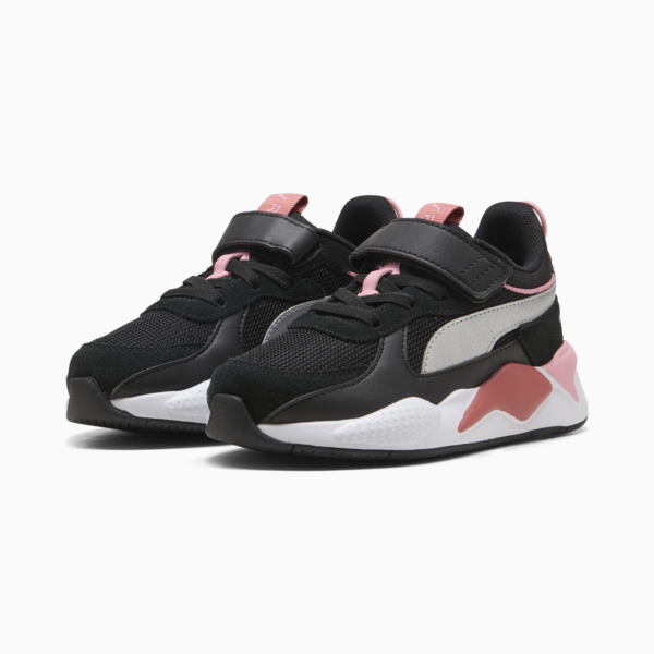 Zapatillas RS-X Metallic para niñas, PUMA Black-Exotic Red, large-ARG