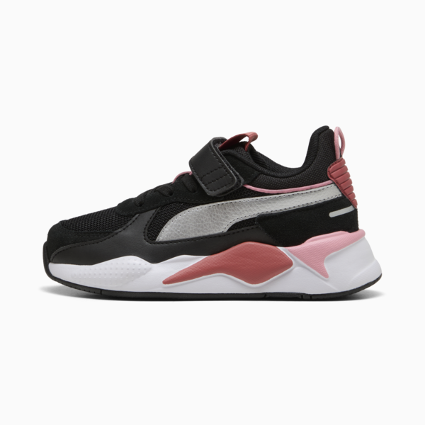 Zapatillas RS-X Metallic para niñas, PUMA Black-Exotic Red, large-ARG