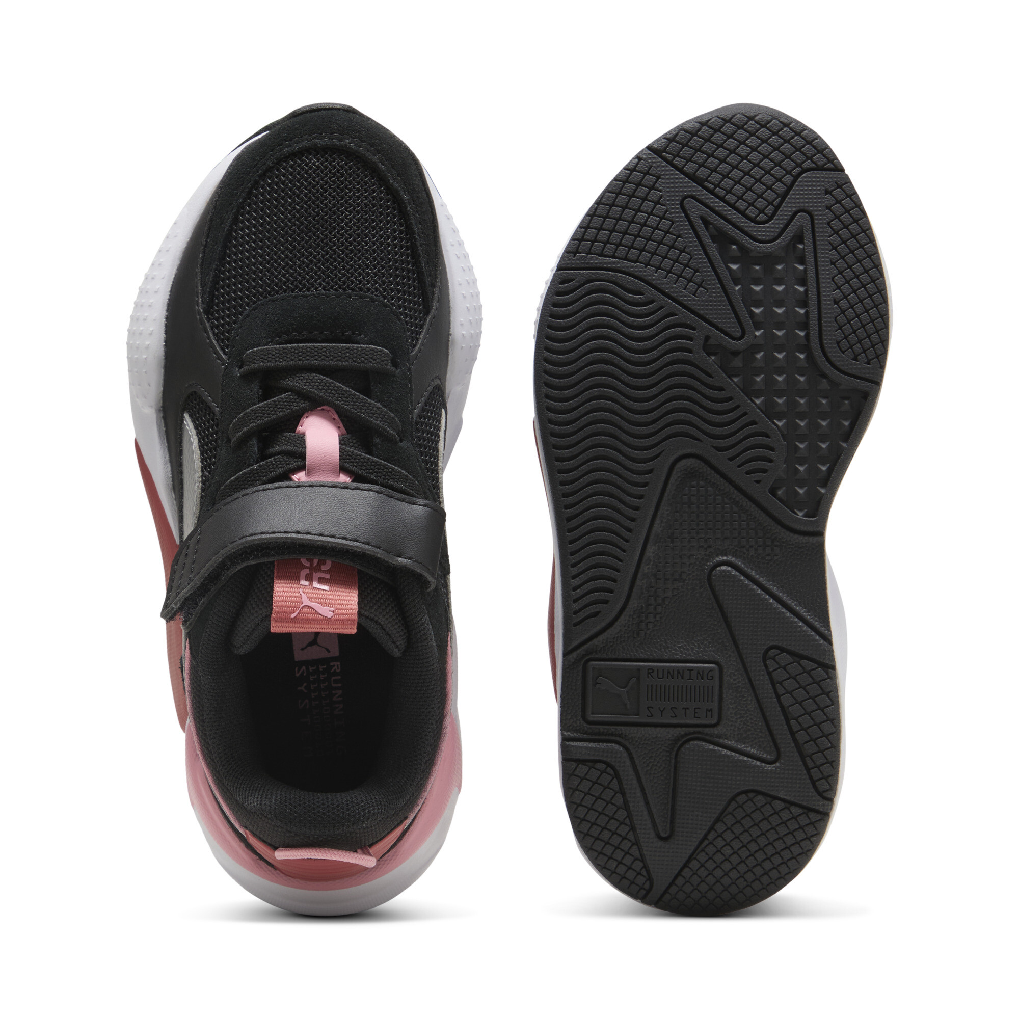 PUMA RS-X Metallic sneakers met alternatieve sluiting+ voor Dames, Zwart/Rood, Maat 34,5 thumbnail 4