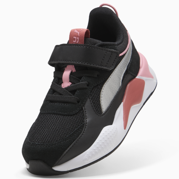 Zapatillas RS-X Metallic para niñas, PUMA Black-Exotic Red, large-ARG