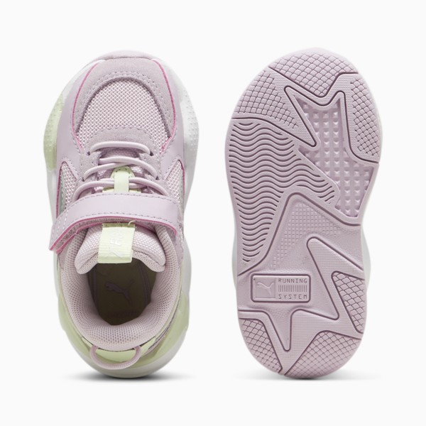 Zapatillas RS-X Metallic Alternative Closure+ para bebés, Grape Mist-PUMA Silver, large-ARG