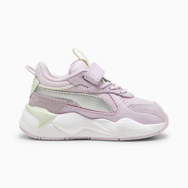 Zapatillas RS-X Metallic Alternative Closure+ para bebés, Grape Mist-PUMA Silver, large-ARG
