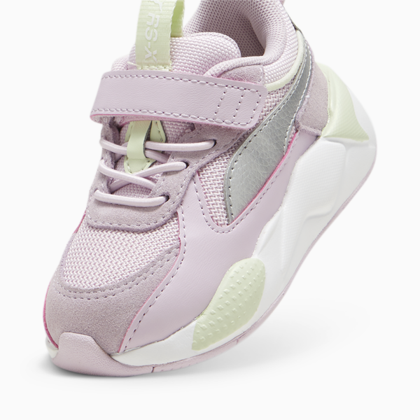 Zapatillas RS-X Metallic Alternative Closure+ para bebés, Grape Mist-PUMA Silver, large-ARG