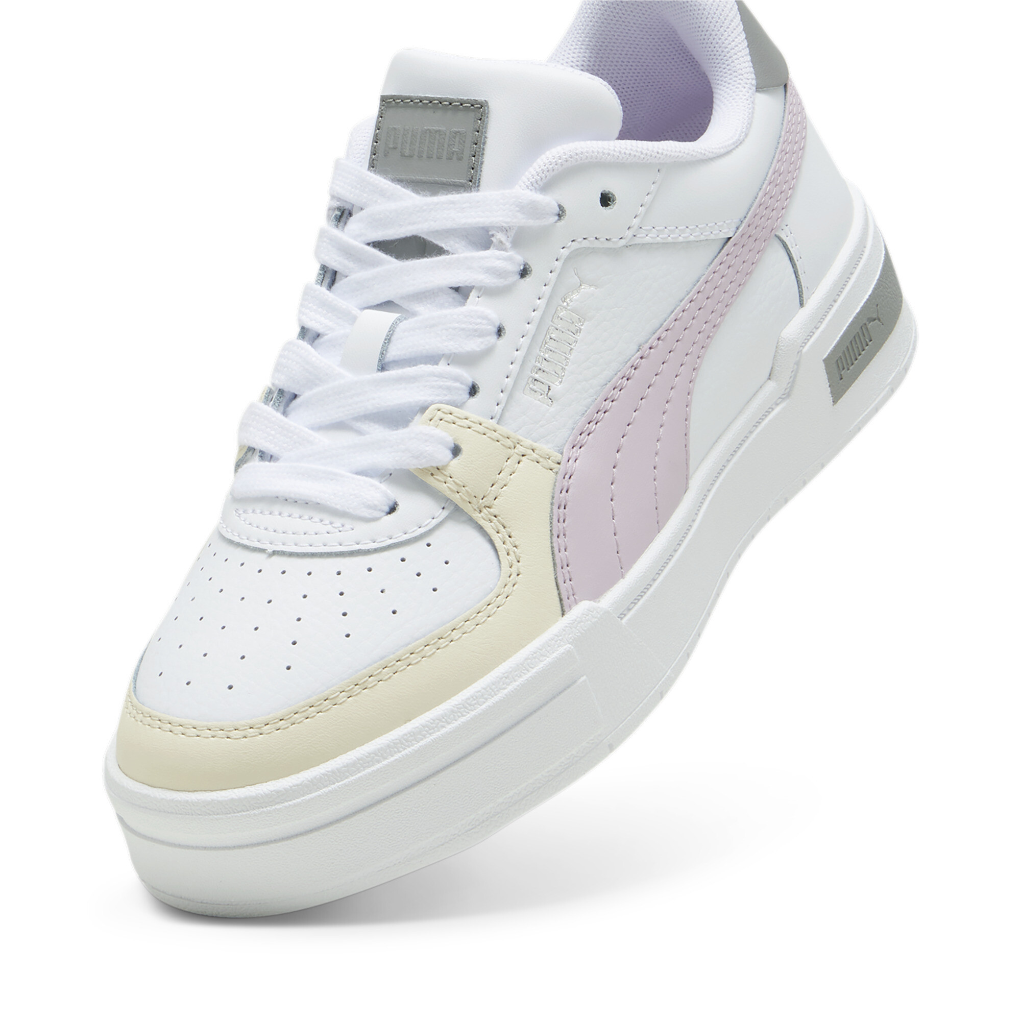 PUMA CA Pro Block Sneakers Youth In White, Size EU 37