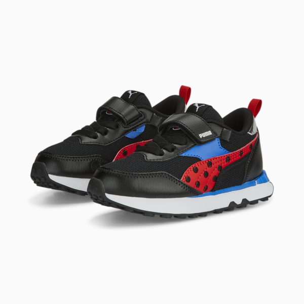 PUMA x MIRACULOUS Rider FV Alternative Closure Sneakers Kids, PUMA Black-PUMA Red, large-MEX