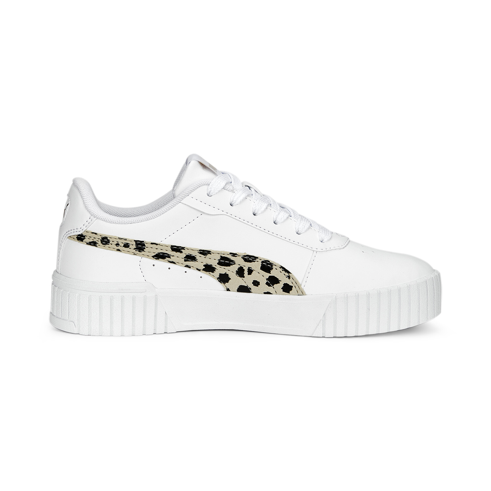 Puma Carina 2.0 Animal Sneakers Youth, White, Size 37.5, Shoes