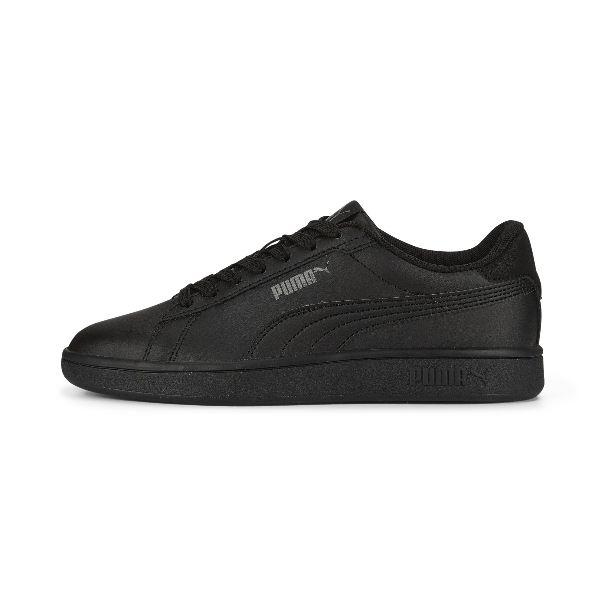 PUMA Smash 3. 0 Leather Sneakers Youth In Black, Size EU 37