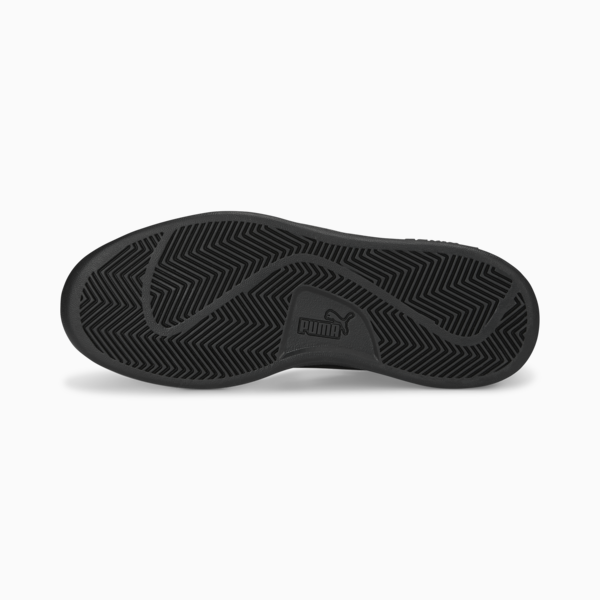 Smash 3.0 Leather Sneakers Youth, PUMA Black-Shadow Gray, large-MEX