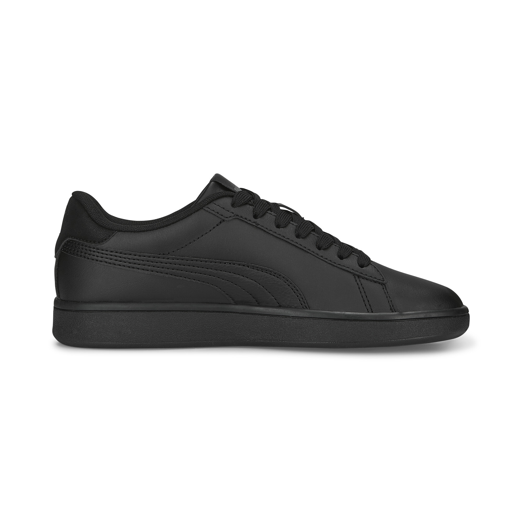 PUMA Smash 3. 0 Leather Sneakers Youth In Black, Size EU 37