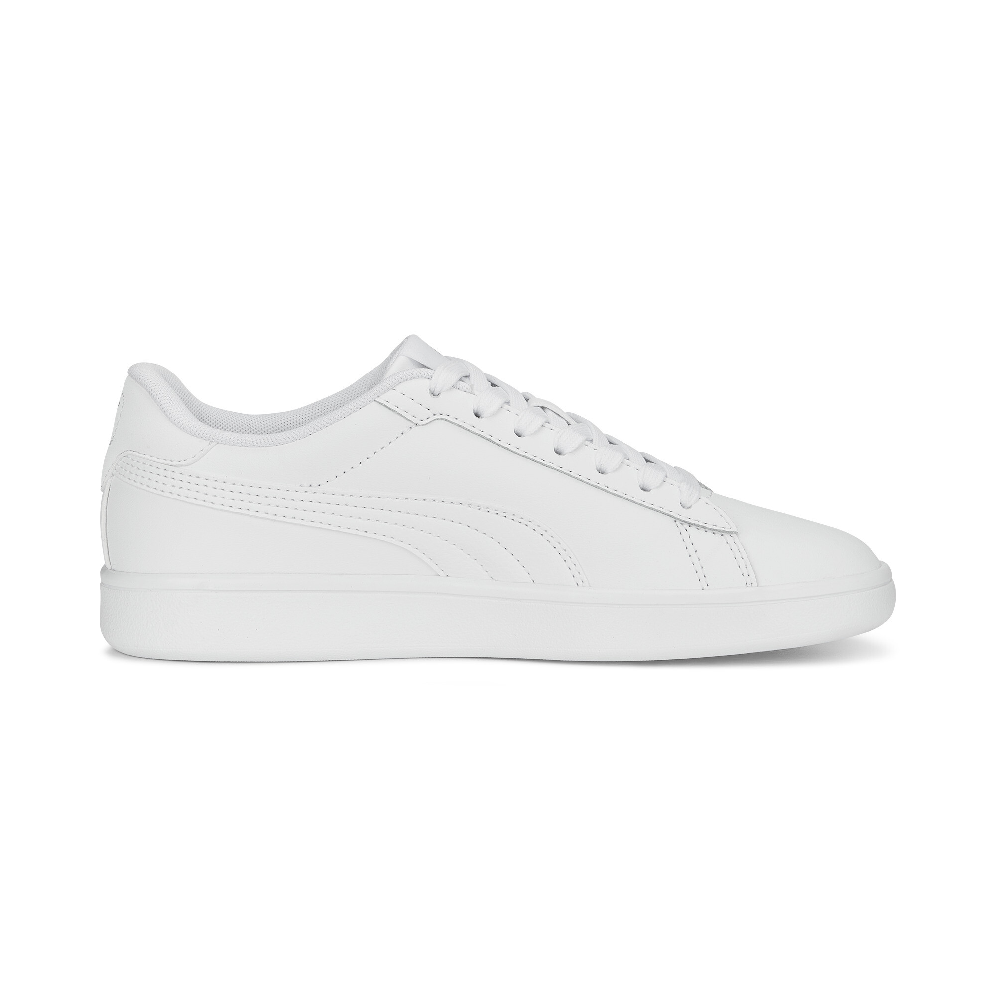 PUMA Smash 3. 0 Leather Sneakers Youth In White, Size EU 37