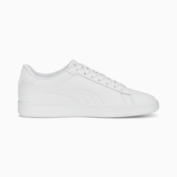 Tenis juveniles Smash 3.0, PUMA White-Cool Light Gray, large-MEX