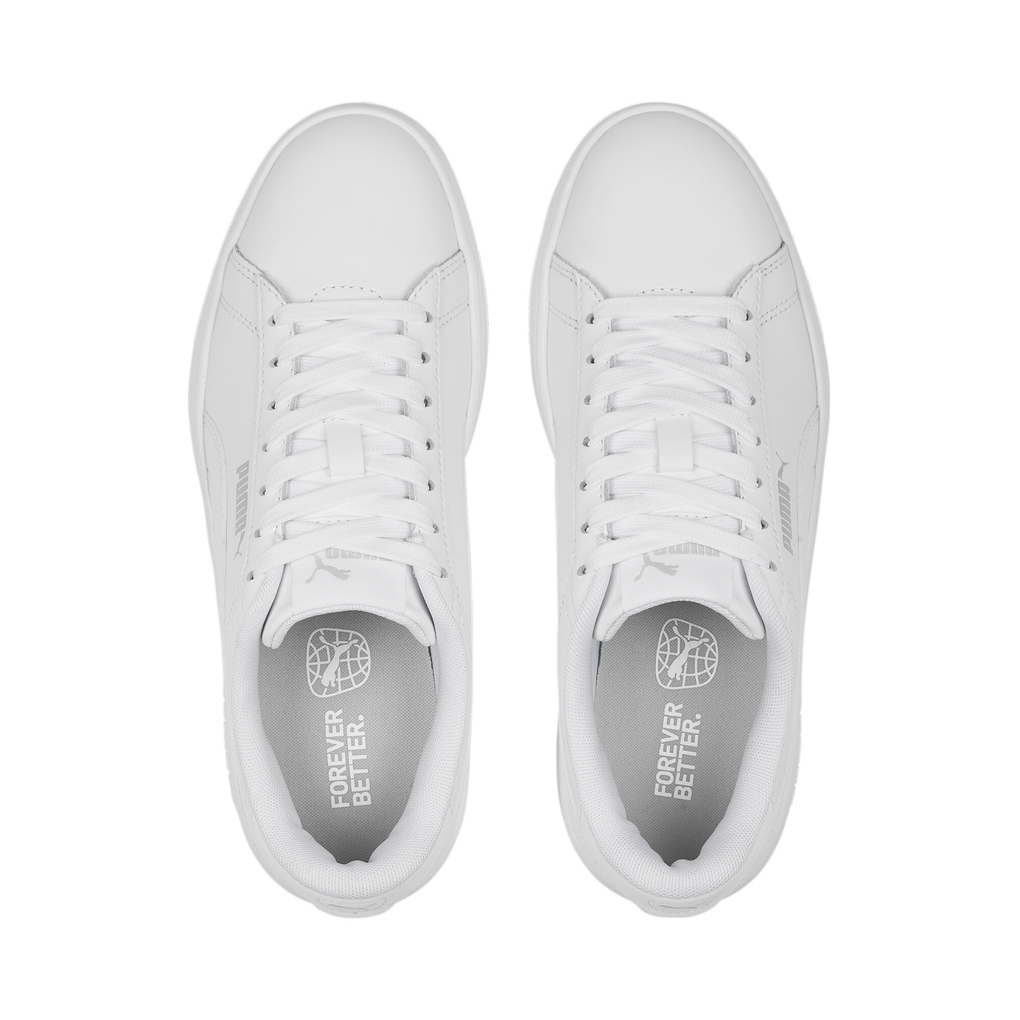 حذاء رياضي للشباب Smash 3.0 Leather أبيض
