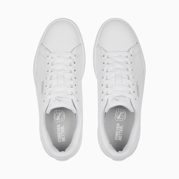 Tenis juveniles Smash 3.0, PUMA White-Cool Light Gray, large-MEX