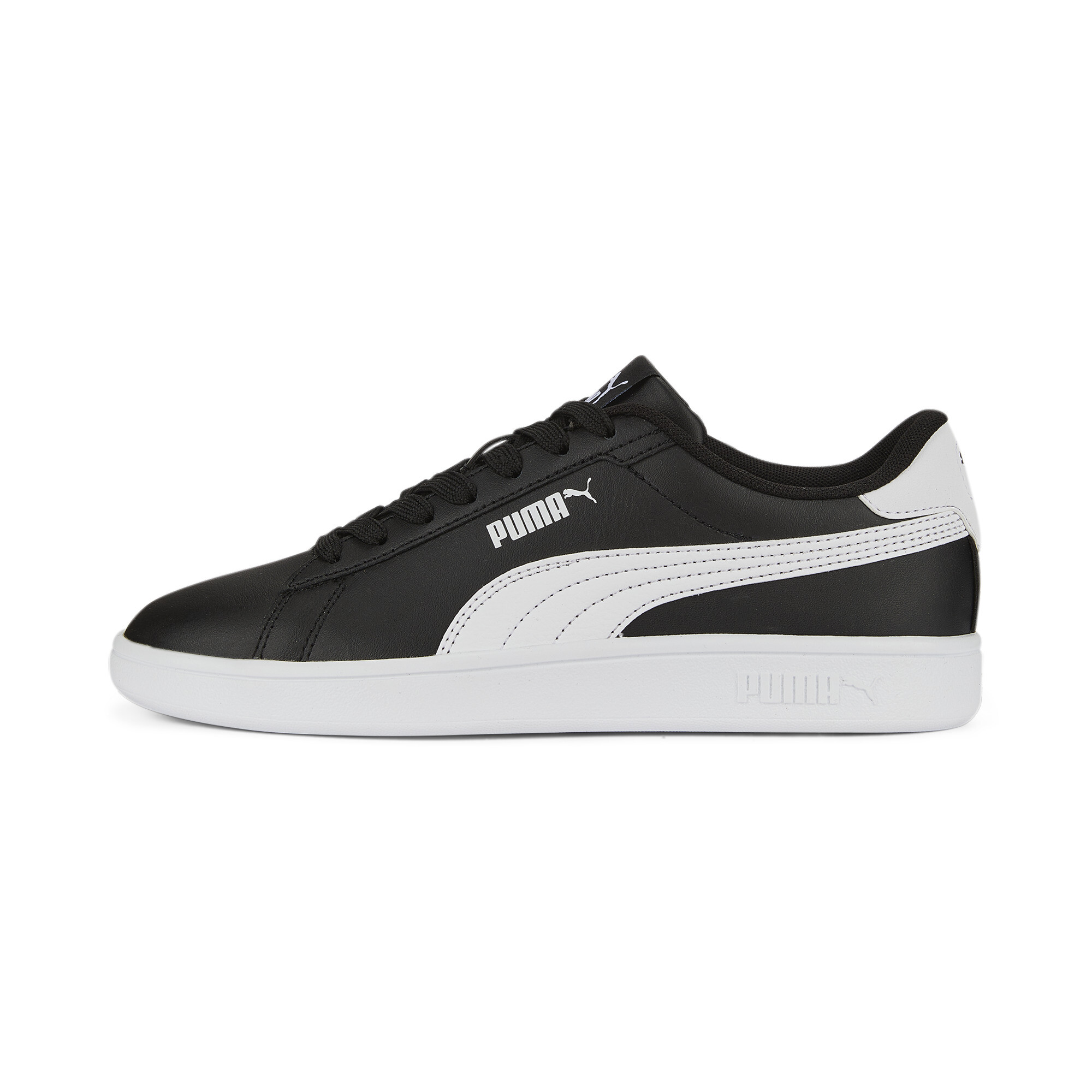 Puma Smash 3.0 Leather Sneakers Teenager Schuhe Für Für Kinder | Black/White | Größe: 38.5