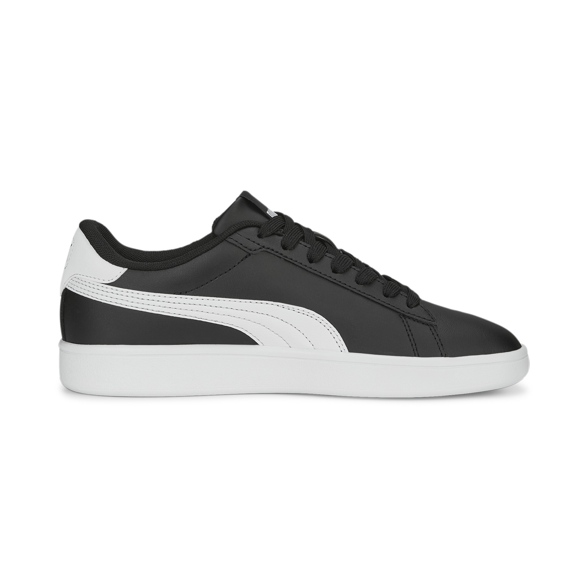 PUMA Smash 3.0 leren sneakers, Zwart/Wit, Maat 36 thumbnail 3