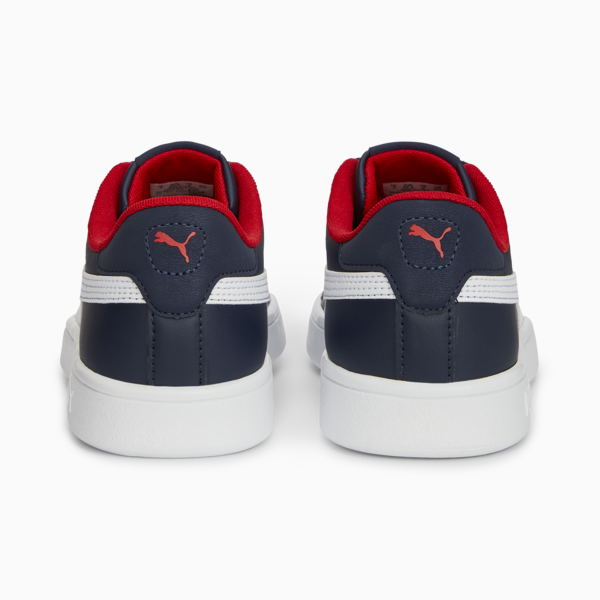 Smash 3.0 Leather Sneakers Youth, PUMA Navy-PUMA White-For All Time Red, large-MEX