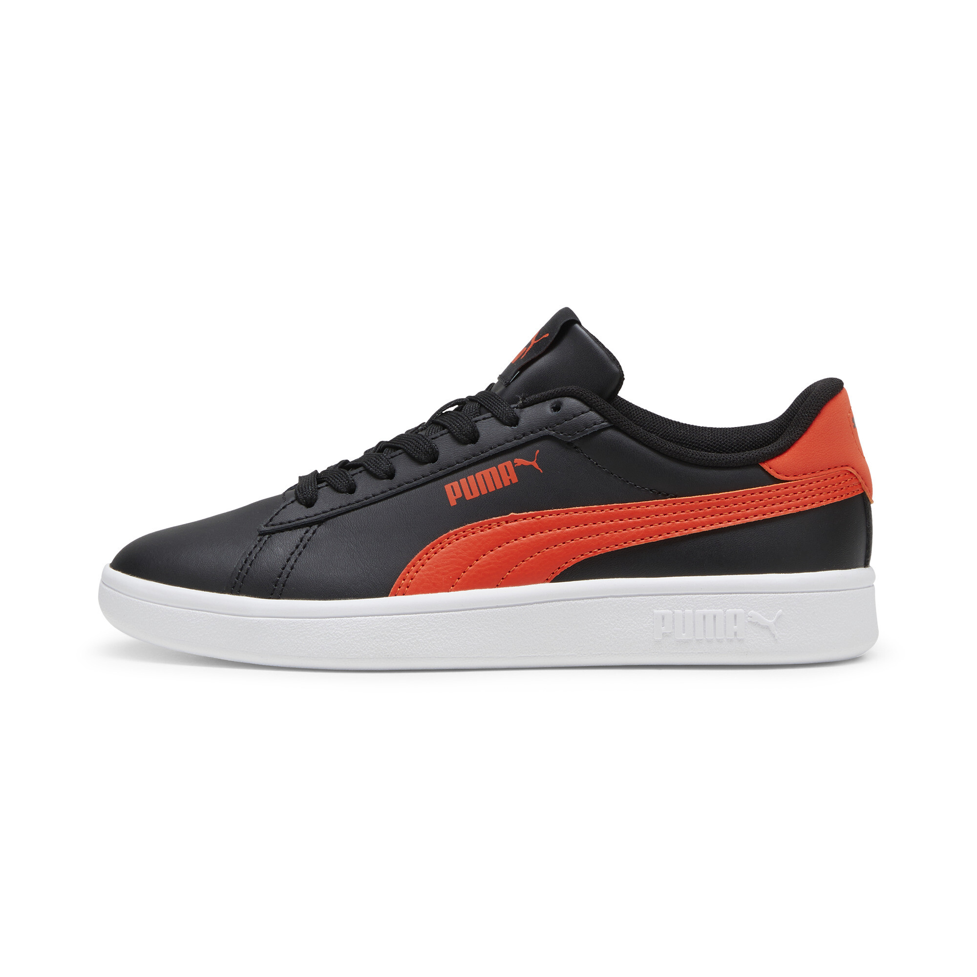 Puma Smash 3.0 Leather Sneakers Teenager Schuhe Für Für Kinder | Mit Plain | Black/Redmazing | Größe: 39