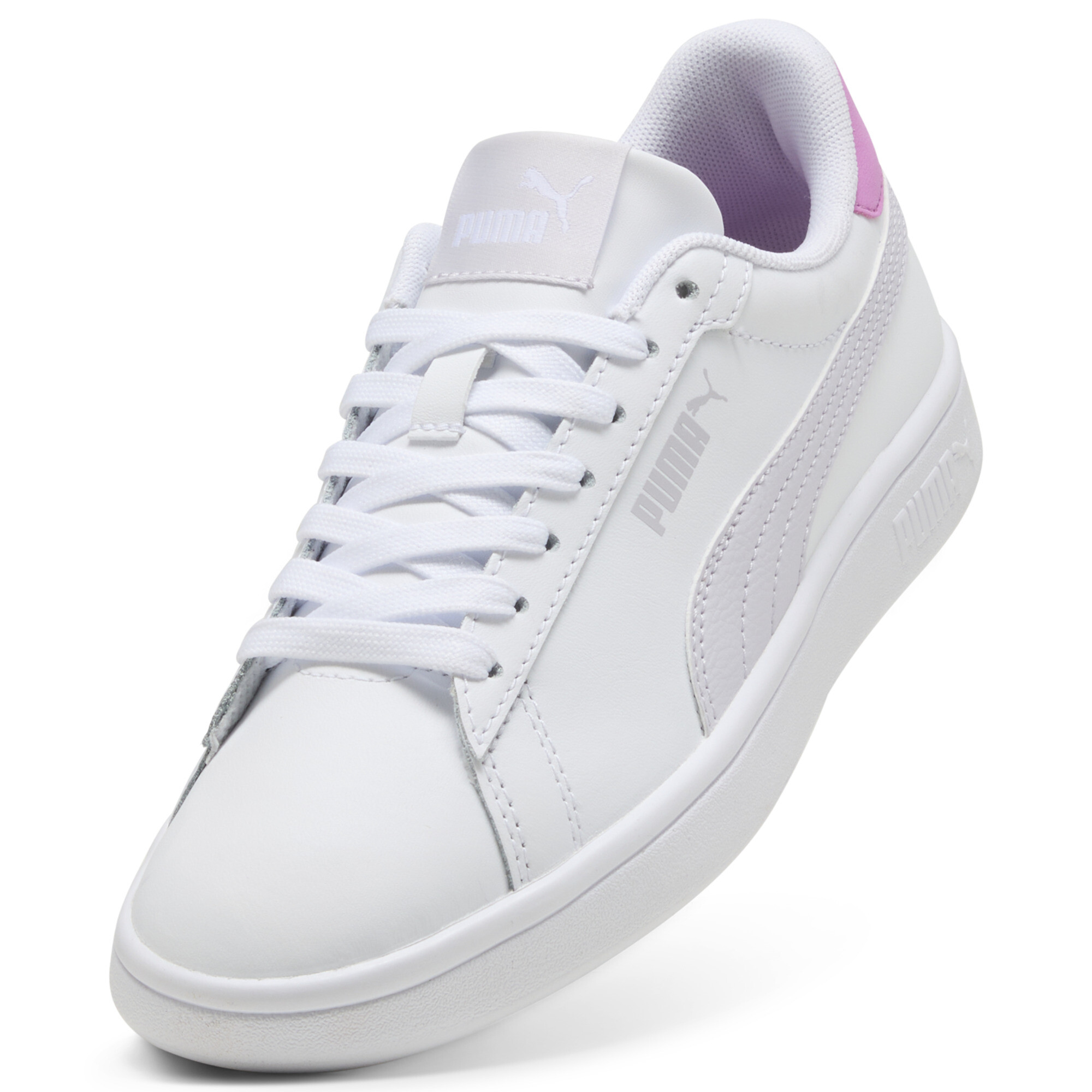 PUMA Smash 3.0 leren sneakers, Wit, Maat 39 thumbnail 2