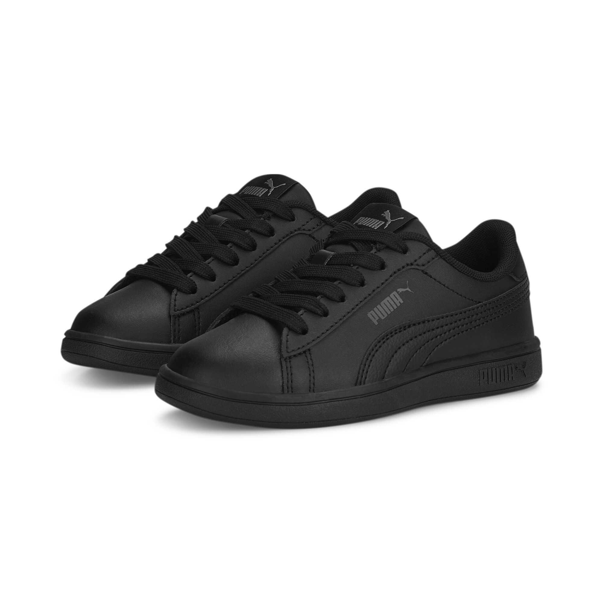 Puma Smash 3.0 L Shoes Kids, Black, Size 28.5, Shoes