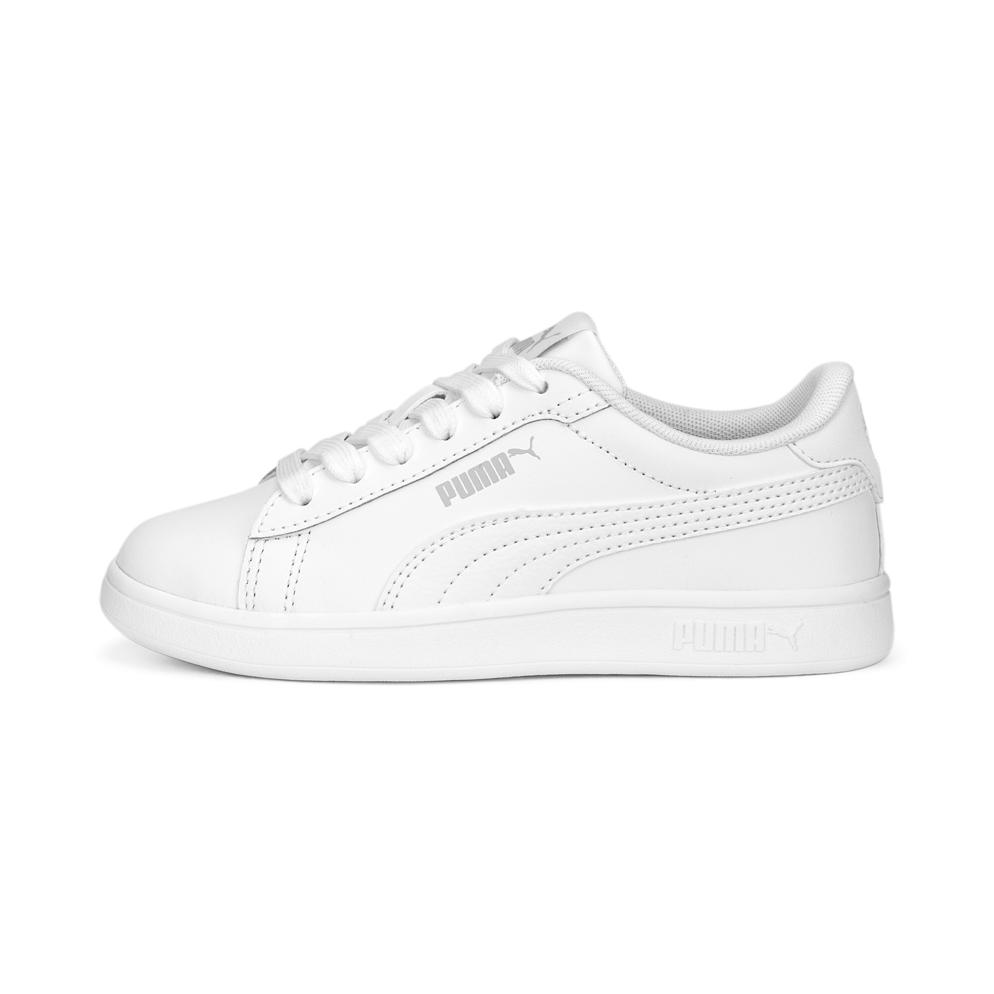 Puma Smash 3.0 L Schuhe Kinder | White/Cool Light Gray | Größe: 30