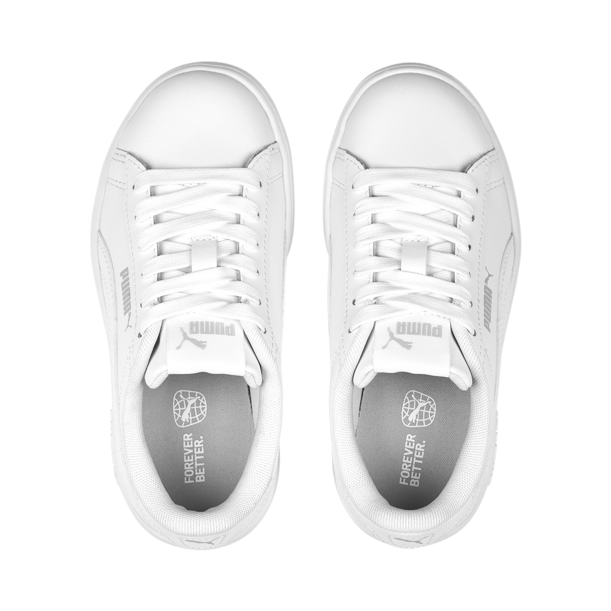 Puma Smash 3.0 L Shoes Kids, White, Size 31.5, Shoes