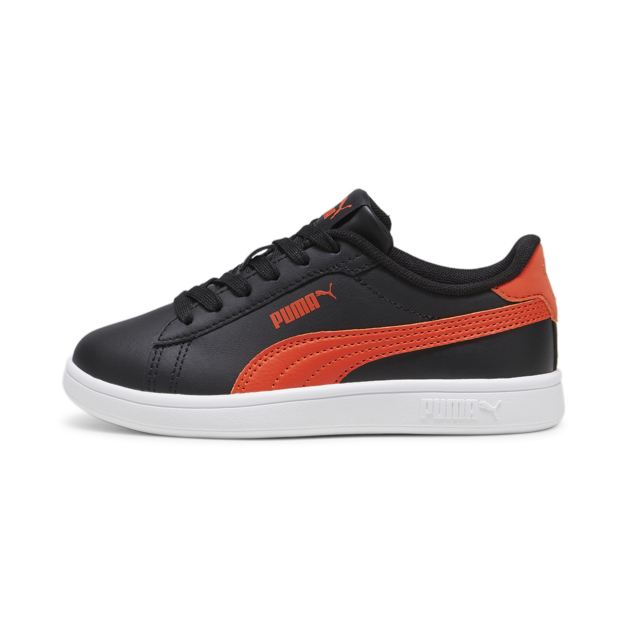 Puma Smash 3.0 L Schuhe Kinder | Mit Plain | Black/Redmazing | Größe: 27.5