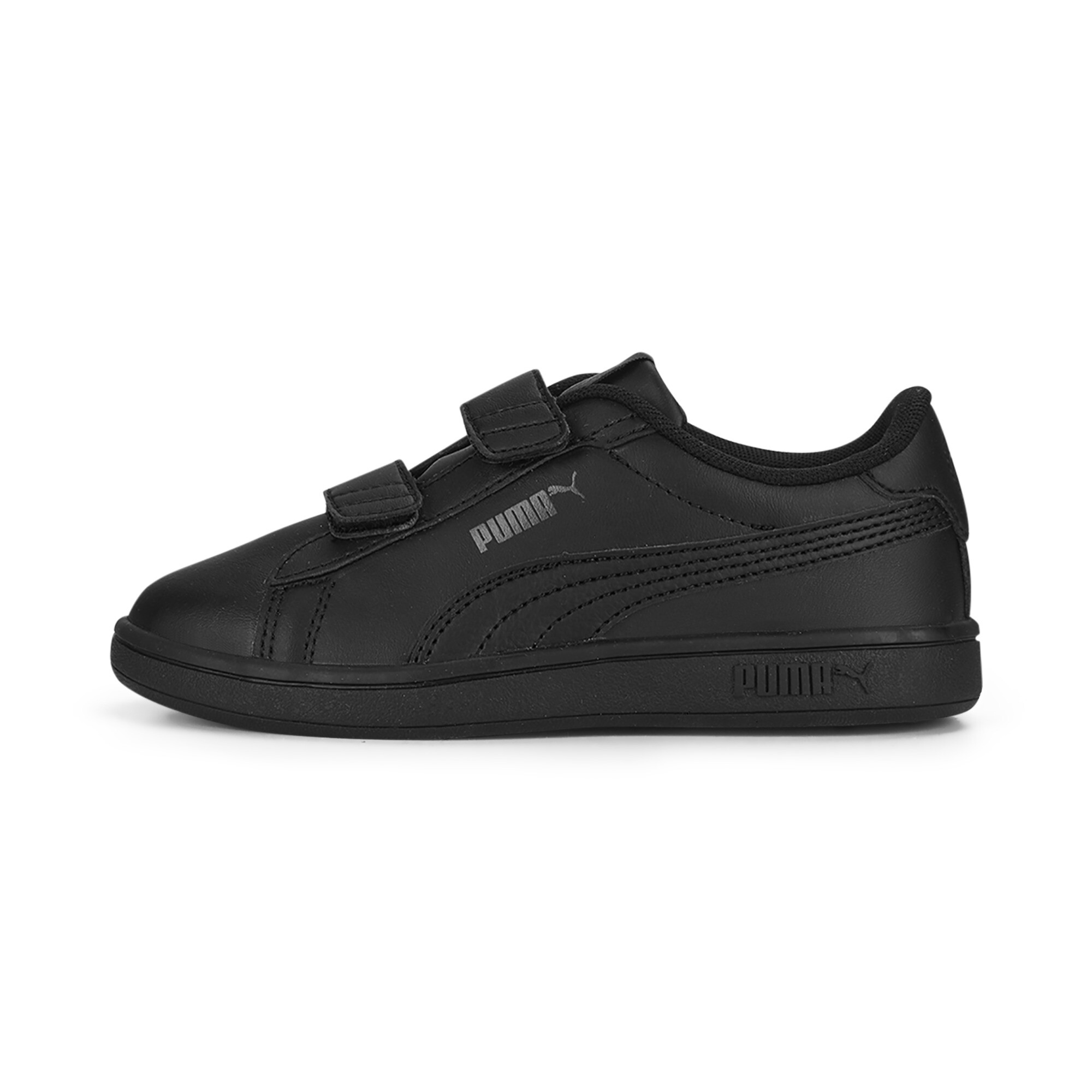 Puma Smash 3.0 Leather Sneakers für Kinder Schuhe | Black/Shadow Gray | Größe: 30