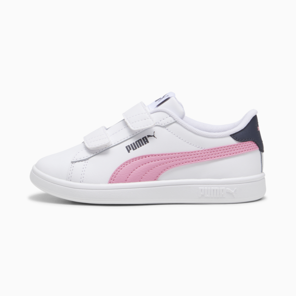 Tenis Smash 3.0 Leather V para niños, PUMA White-Mauved Out-Galactic Gray, large-MEX