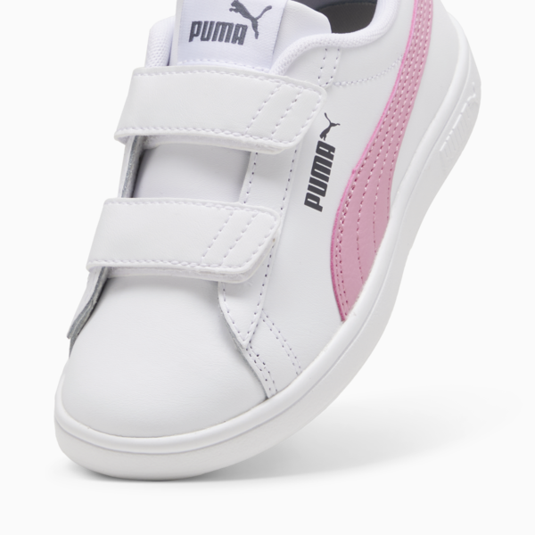 Tenis Smash 3.0 Leather V para niños, PUMA White-Mauved Out-Galactic Gray, large-MEX