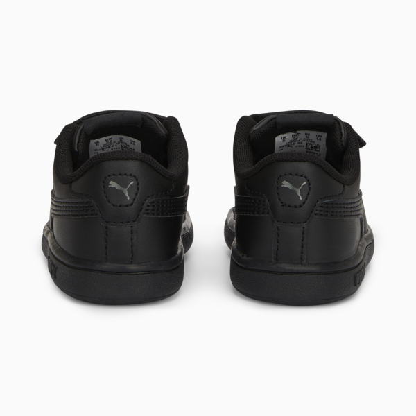 Smash 3.0 Leather V Sneakers Baby, PUMA Black-Shadow Gray, large-MEX