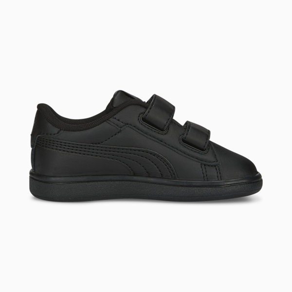 Smash 3.0 Leather V Sneakers Baby, PUMA Black-Shadow Gray, large-MEX