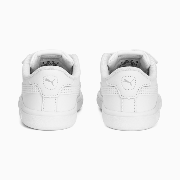 Tenis Smash 3.0 Leather V para bebés, PUMA White-Cool Light Gray, large-MEX