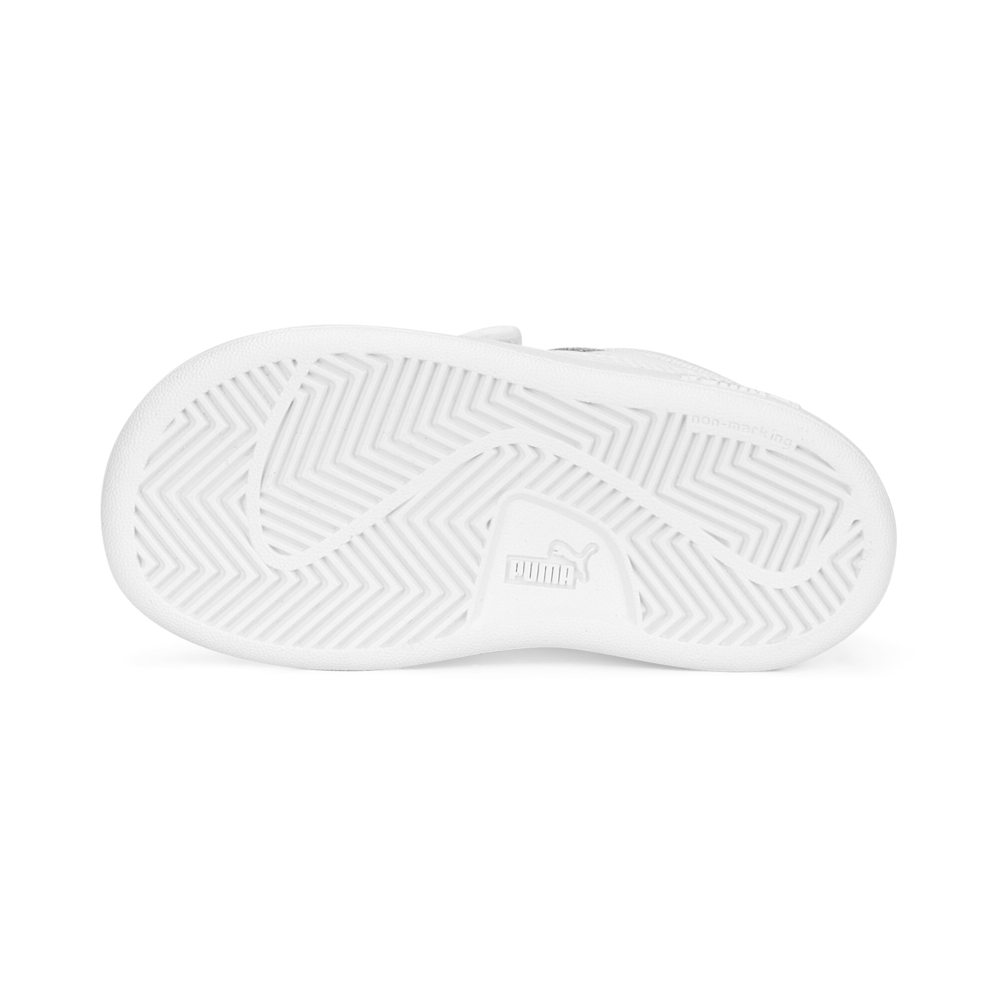 PUMA Smash 3.0 leren V sneakers, Grijs/Wit, Maat 20 thumbnail 4