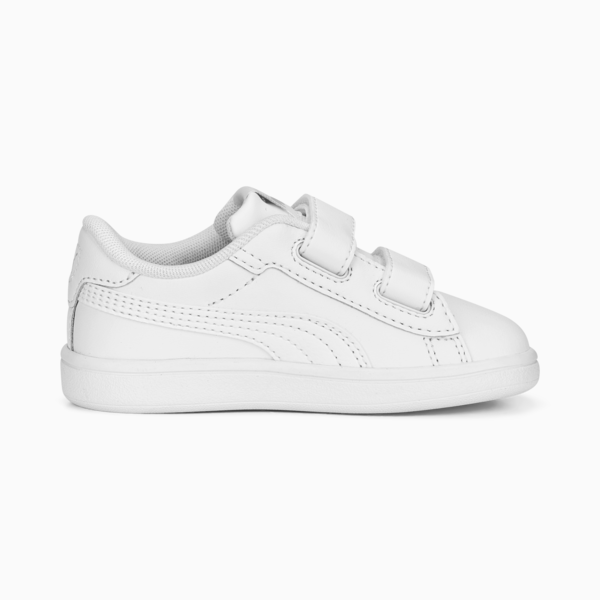 Tenis Smash 3.0 Leather V para bebés, PUMA White-Cool Light Gray, large-MEX