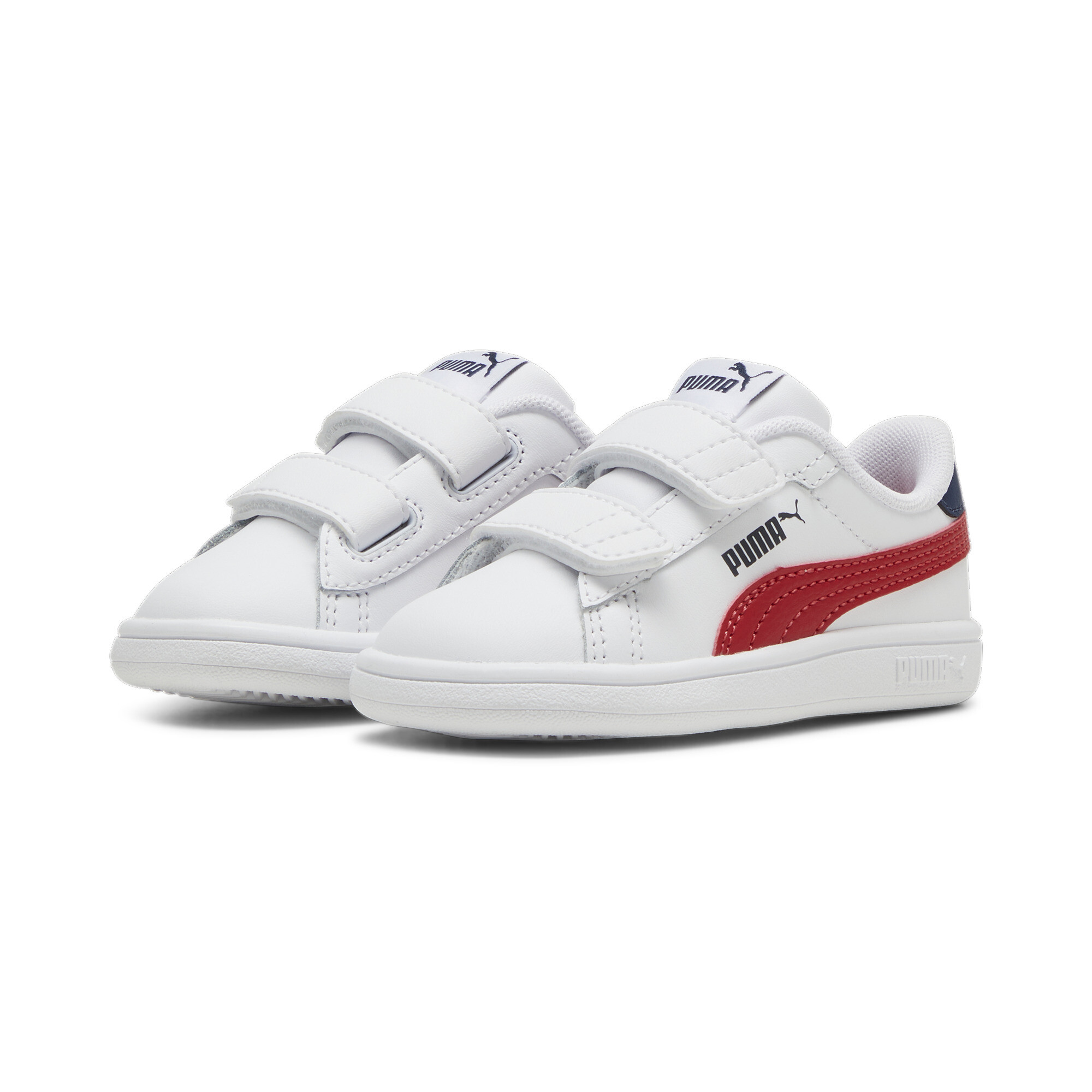 Puma Smash 3.0 Leather V Sneakers Baby, White, Size 22, Shoes