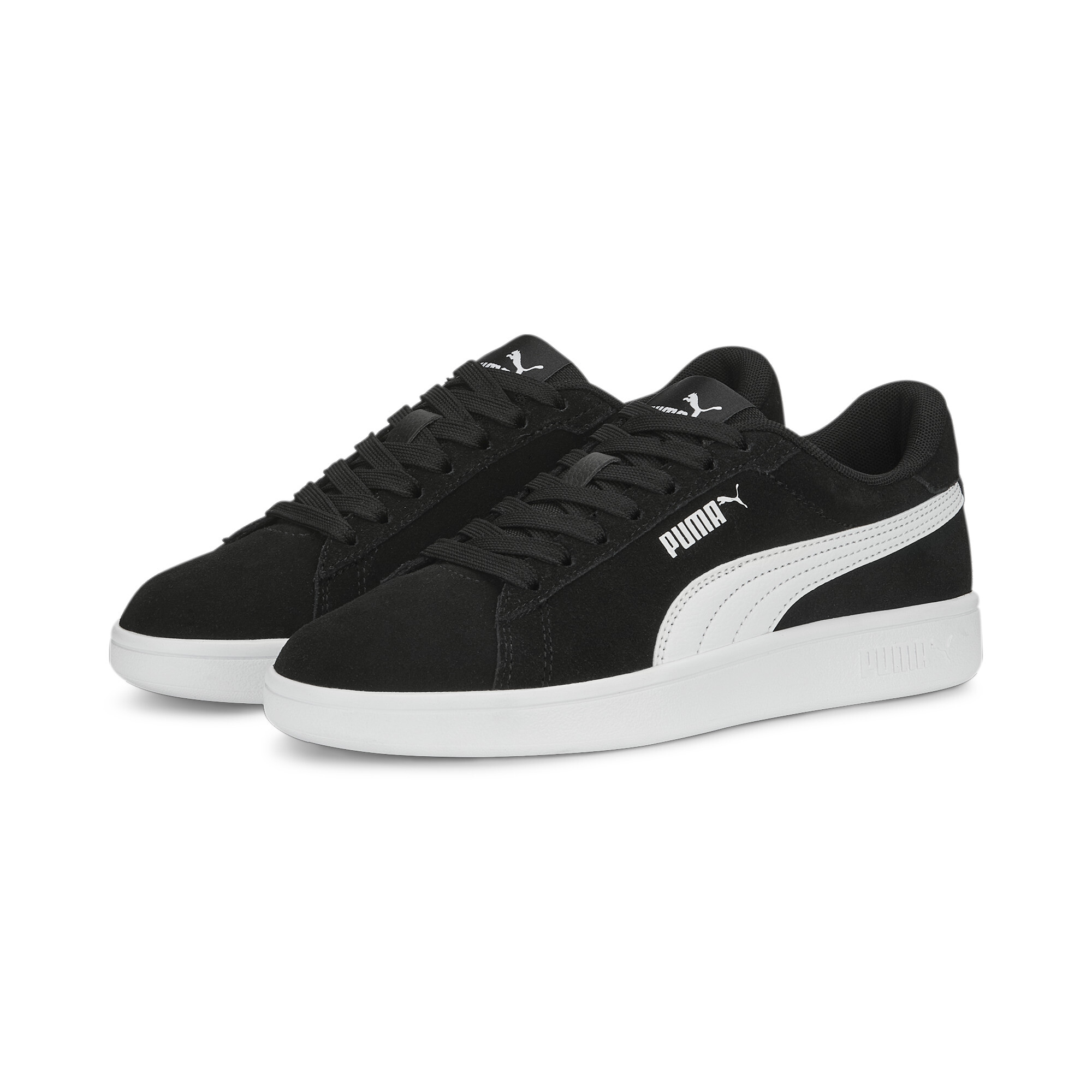 Puma Smash 3.0 Suede Sneakers Youth, Black, Size 39, Shoes