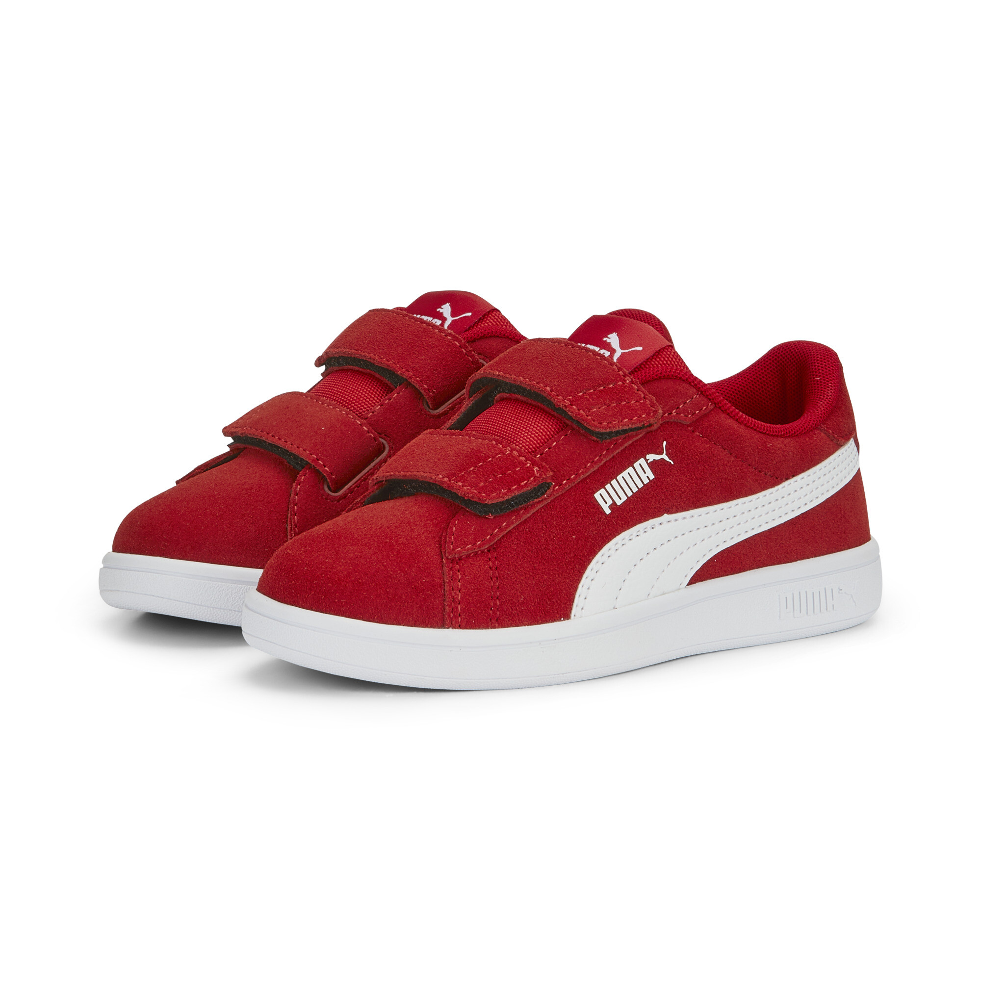 Puma Smash 3.0 Suede Sneakers Kids, Red, Size 30, Shoes