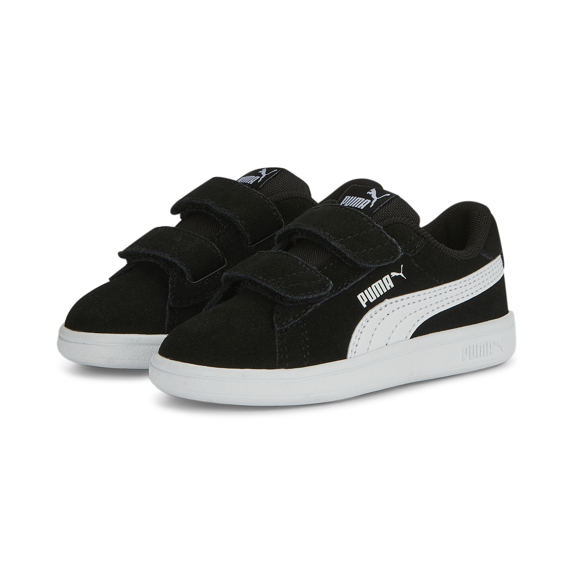 Puma Smash 3.0 Suede Sneakers Baby, Black, Size 22, Shoes