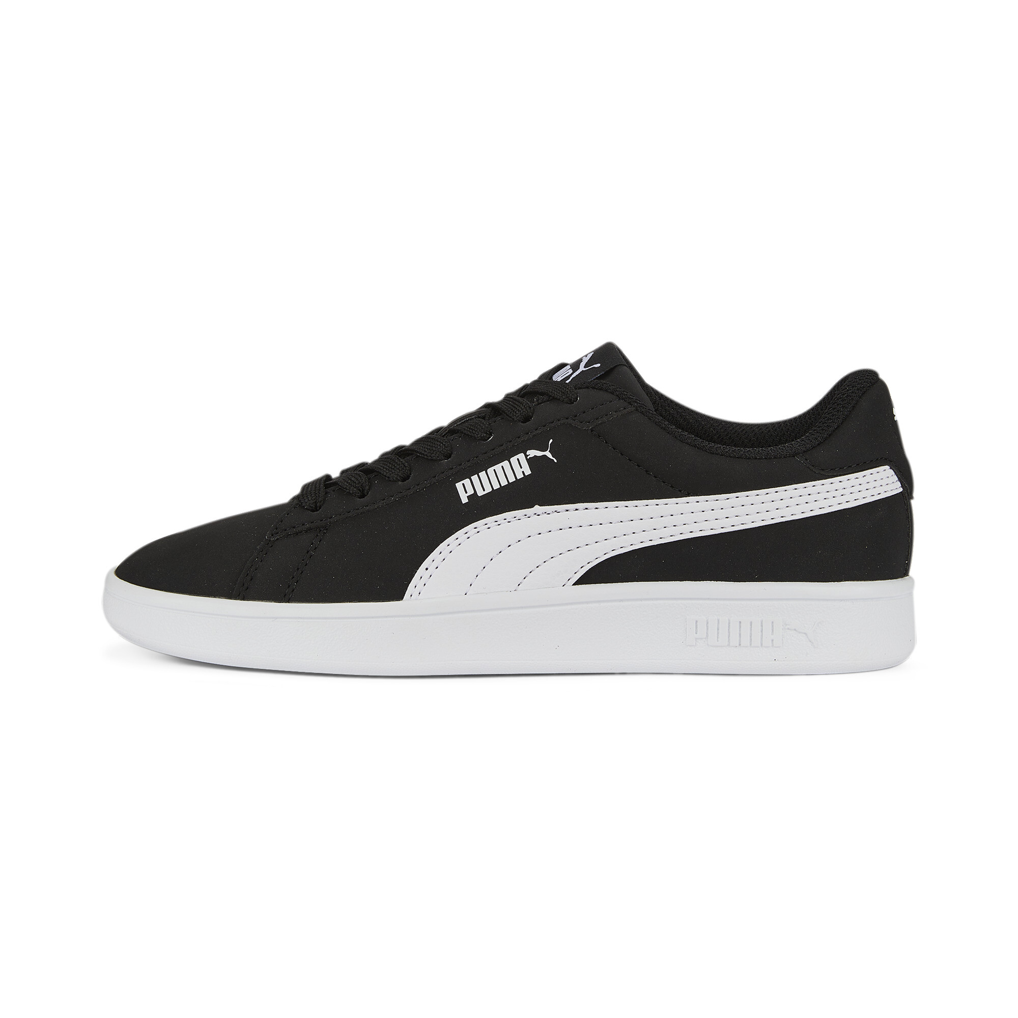 Puma Smash 3.0 Buck Sneakers Youth, Black, Size 38.5, Shoes