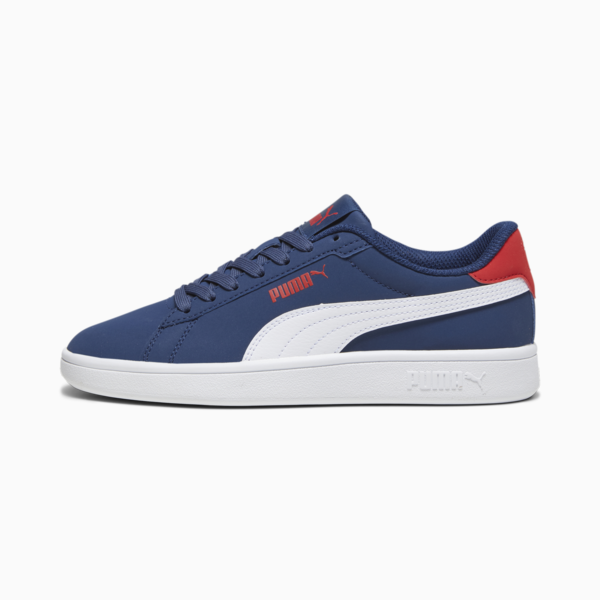 Smash 3.0 Buck Sneakers Youth, Persian Blue-PUMA White-For All Time Red, large-ZAF