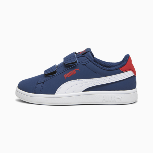 Smash 3.0 Buck Sneakers Kids, Persian Blue-PUMA White-For All Time Red, large-ZAF