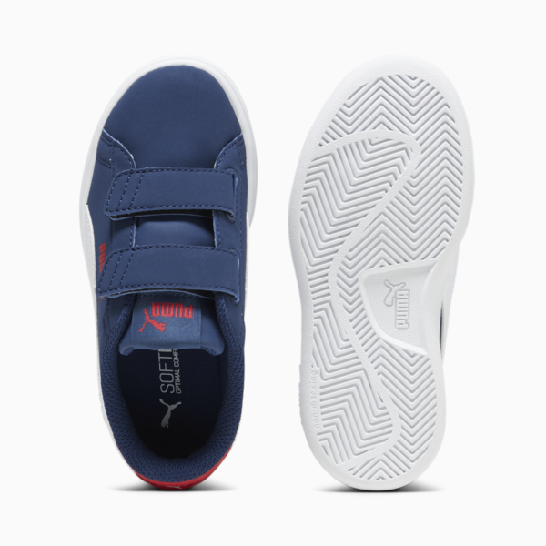 Smash 3.0 Buck Sneakers Kids, Persian Blue-PUMA White-For All Time Red, large-ZAF