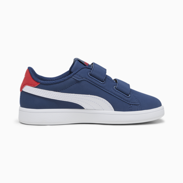 Smash 3.0 Buck Sneakers Kids, Persian Blue-PUMA White-For All Time Red, large-ZAF