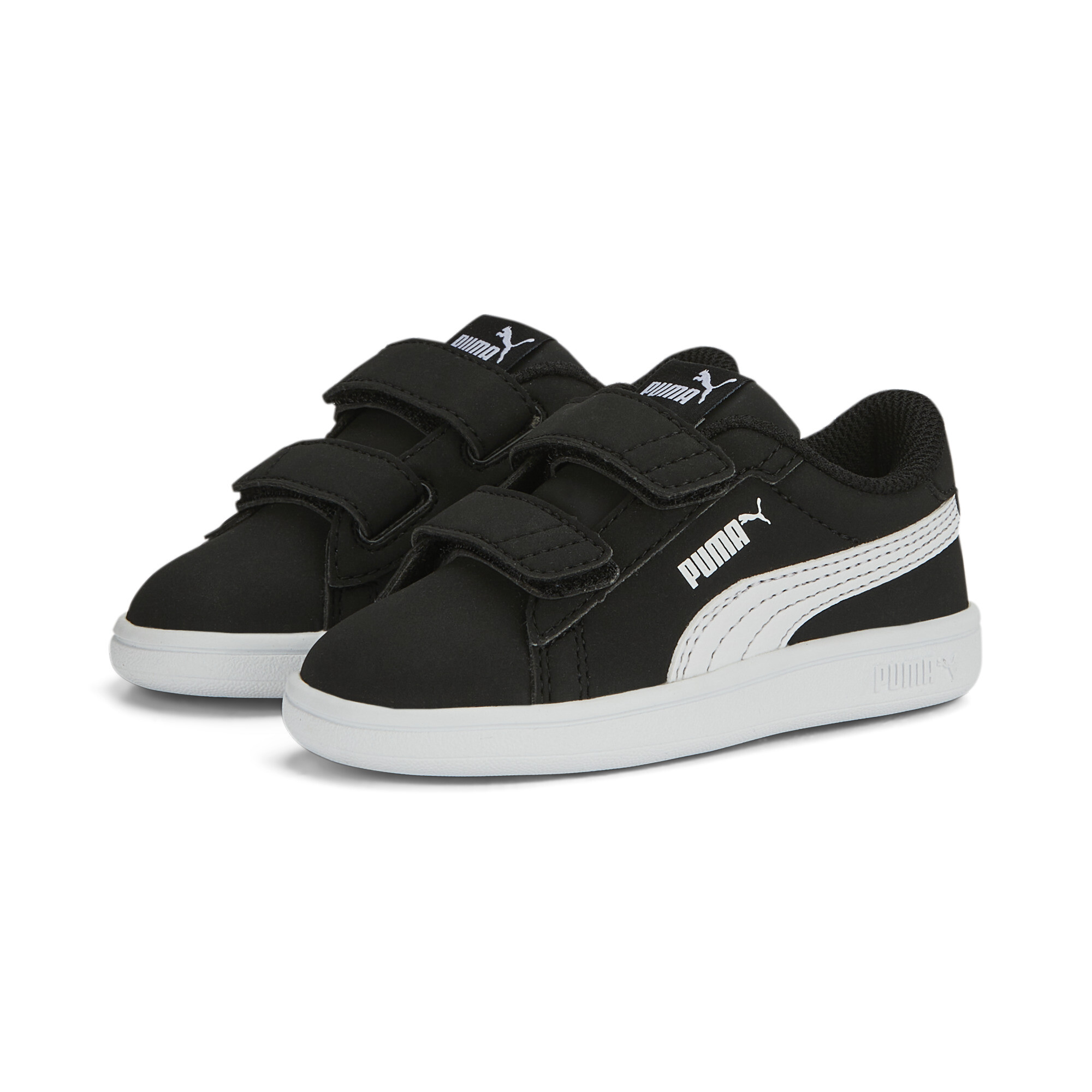 PUMA Smash 3.0 Buck sneakers, Zwart/Wit, Maat 22 thumbnail 6