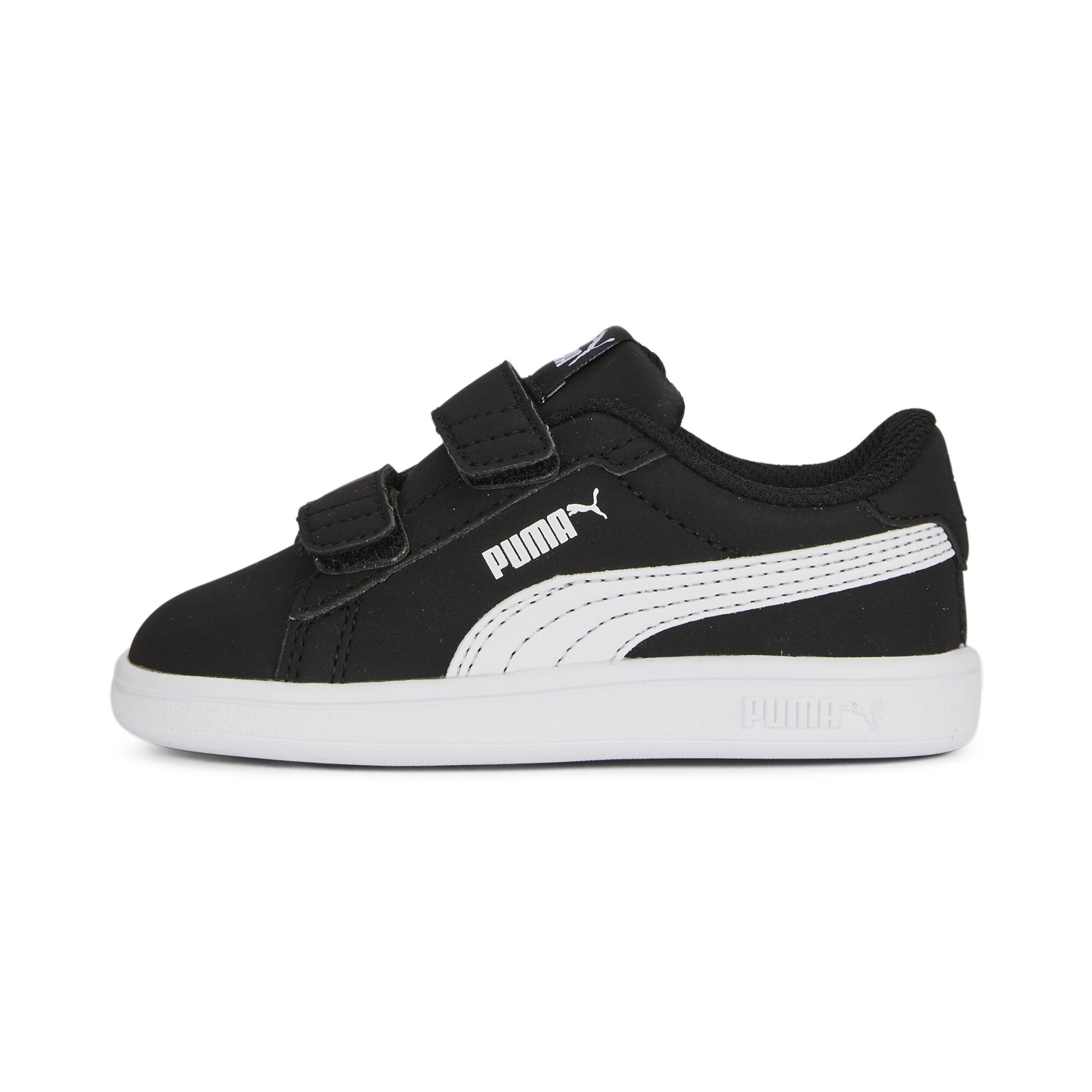 PUMA Smash 3.0 Buck sneakers, Zwart/Wit, Maat 22