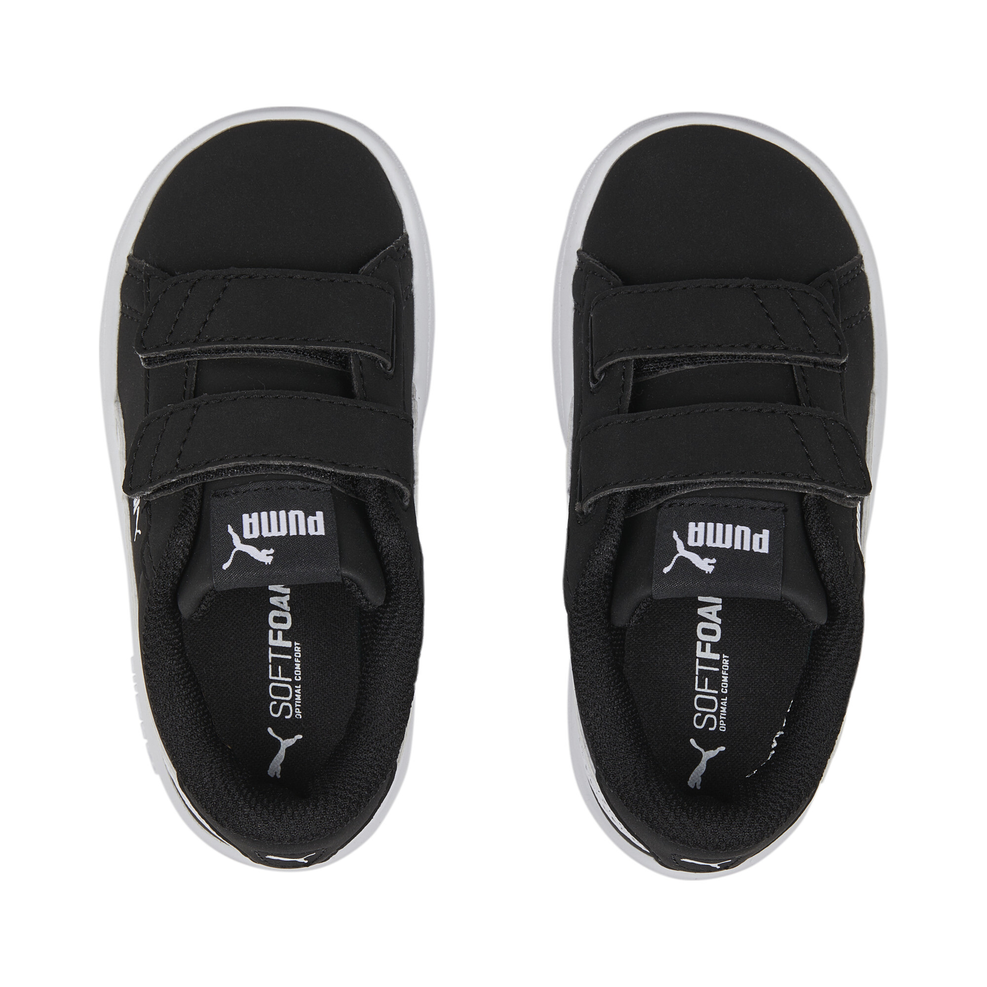 PUMA Smash 3.0 Buck sneakers, Zwart/Wit, Maat 22 thumbnail 2