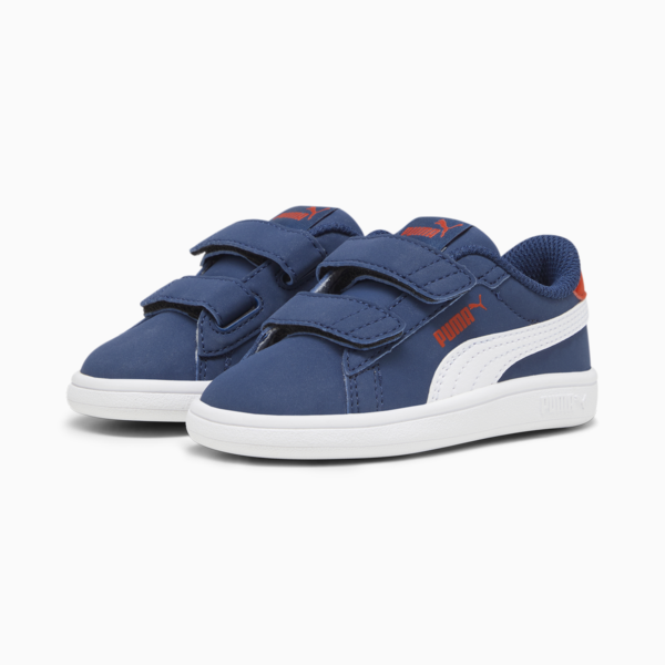Smash 3.0 Buck Sneakers Baby, Persian Blue-PUMA White-For All Time Red, large-ZAF