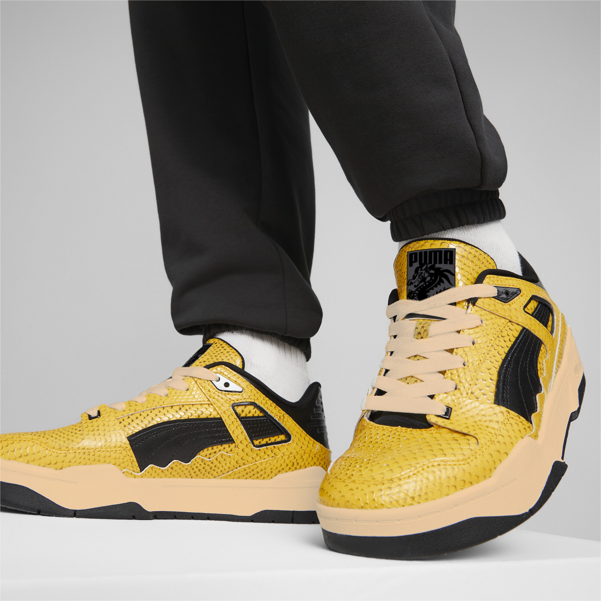 Men's PUMA X STAPLE Slipstream T Sneakers In Yellow, Size EU 41