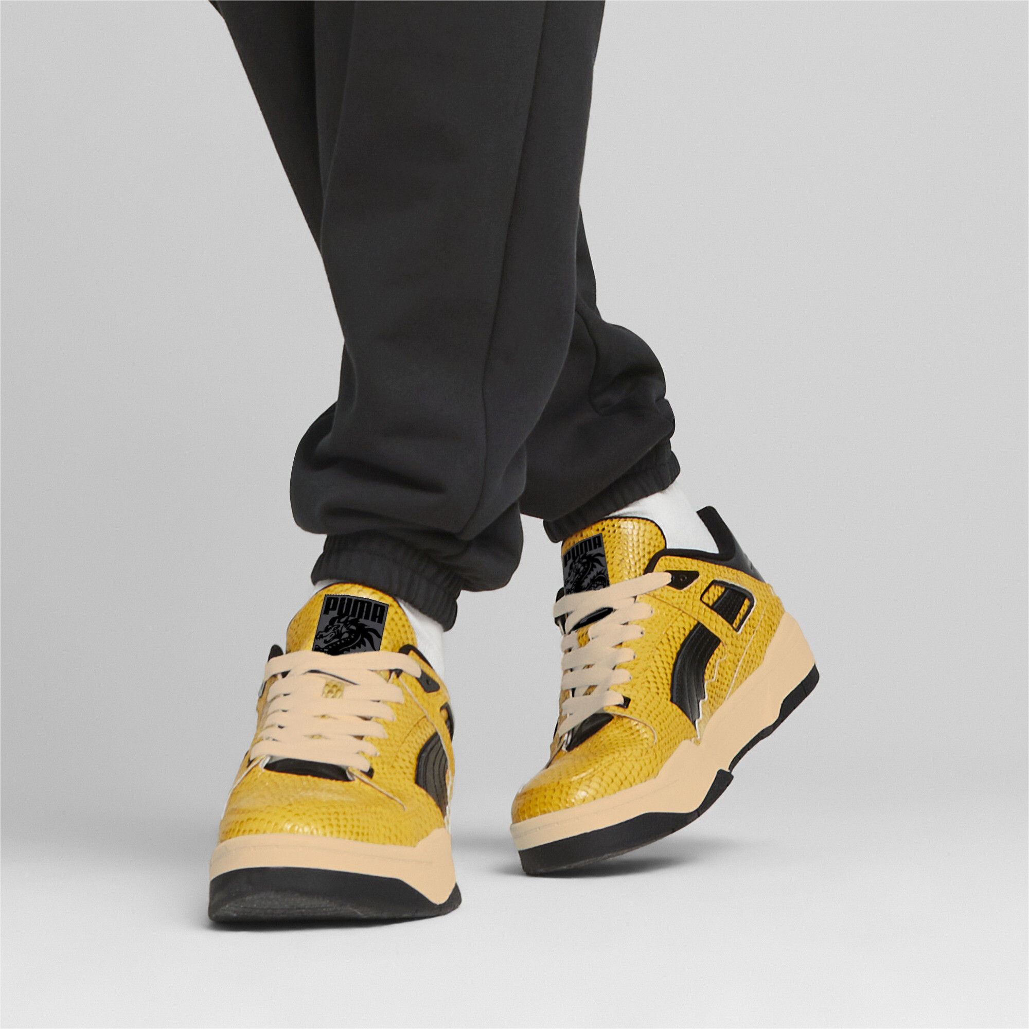 Men's PUMA X STAPLE Slipstream T Sneakers In Yellow, Size EU 40