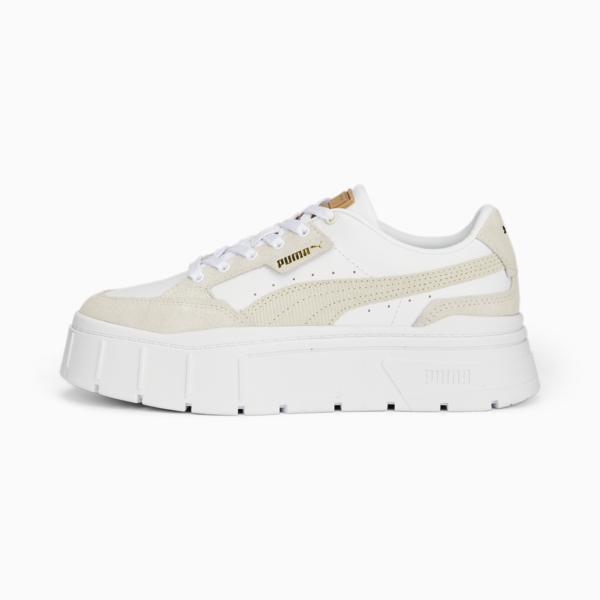 Mayze Stack Cord Sneakers Women, PUMA White-Pristine, large-MEX